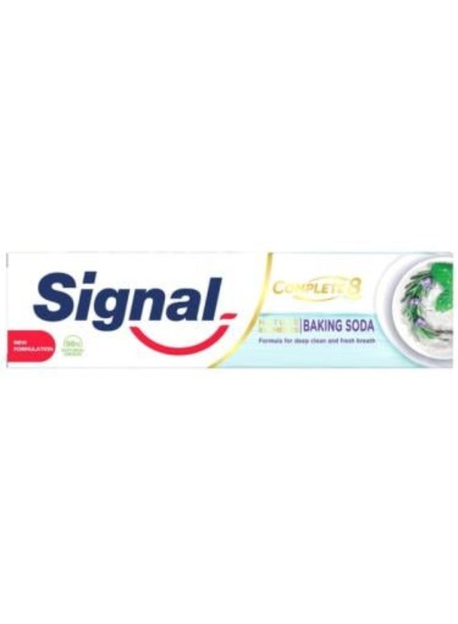 معجون أسنان كومبليت 8 ببيكنج صودا 75 مل